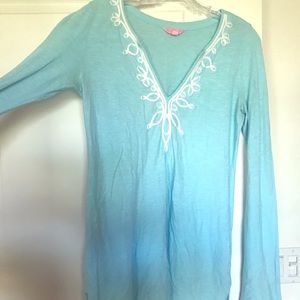 Lily Pulitzer Blue Shirt
